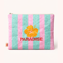 Load image into Gallery viewer, Paradise Beach Pouch 12" | Water-Resistant Beach Zip Pouch