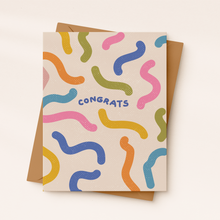 Load image into Gallery viewer, Congrats Squiggle Card