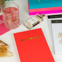 Load image into Gallery viewer, Hot Girl Shit - Fierce Fire Red Hardcover Journal