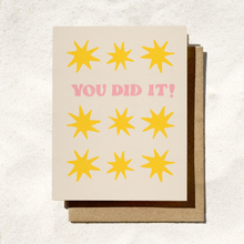 Load image into Gallery viewer, You Did It Star Card – Congratulations Graduation Card