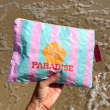 Load image into Gallery viewer, Paradise Beach Pouch 12" | Water-Resistant Beach Zip Pouch