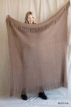 Load image into Gallery viewer, Waffle Knit Throw Blanket
