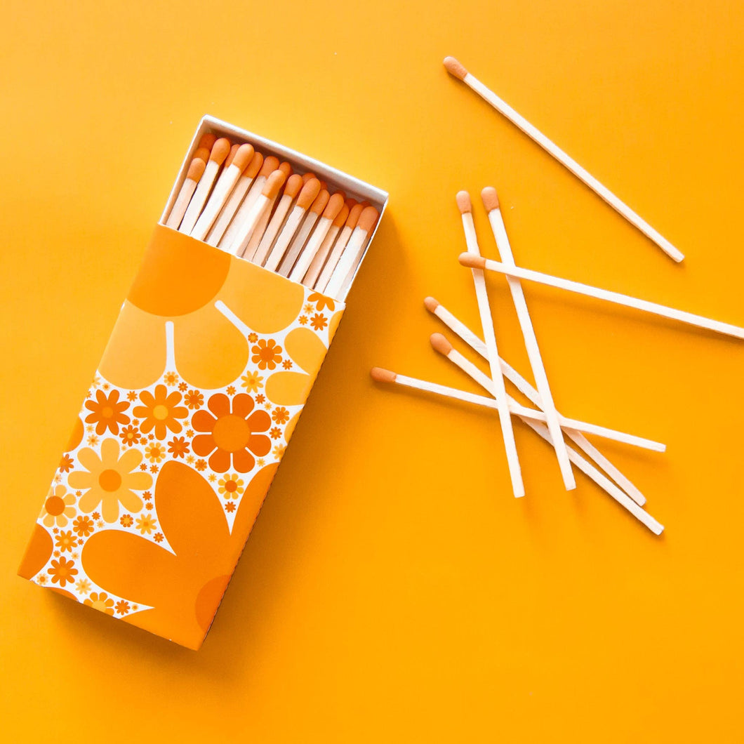 Retro Floral Match Box