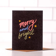 Load image into Gallery viewer, Merry And Bright Christmas Card | Holiday | Greeting Cards
