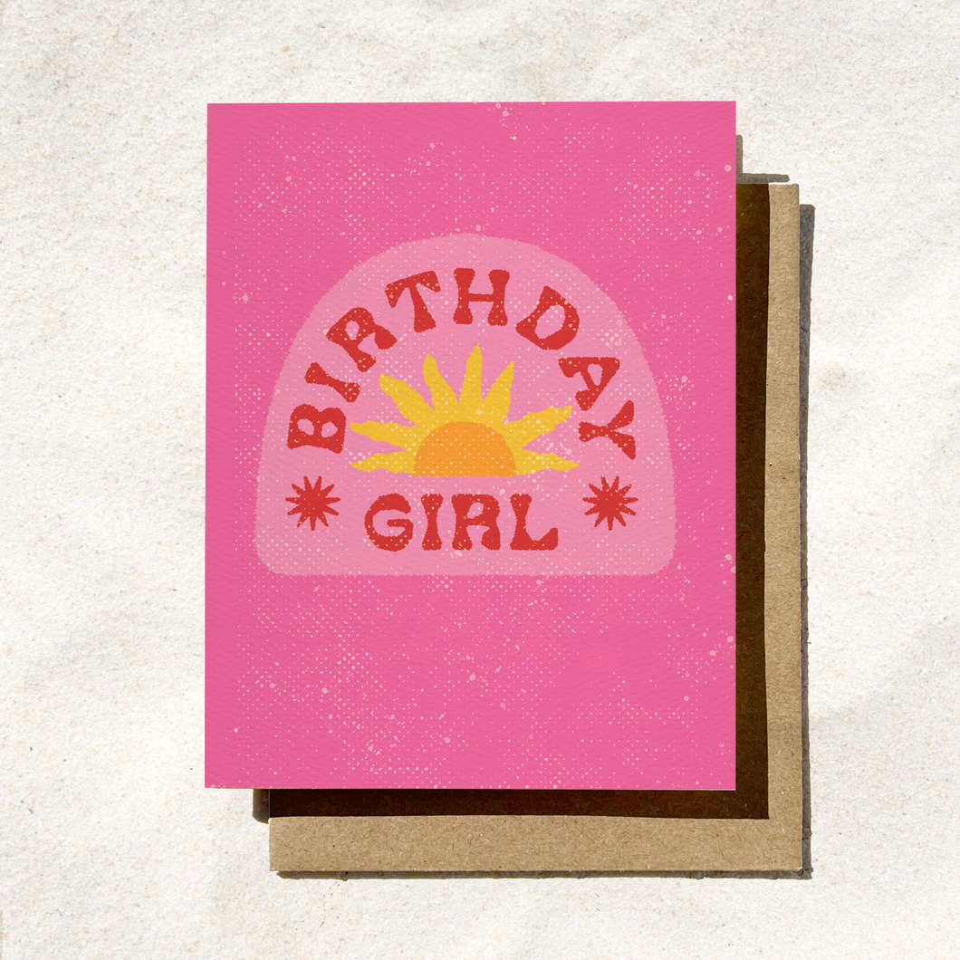 Birthday Girl Card - Cute Birthday Card