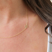 Load image into Gallery viewer, Gold Dainty Peace Sign Necklace
