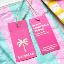 Load image into Gallery viewer, Paradise Beach Pouch 12" | Water-Resistant Beach Zip Pouch
