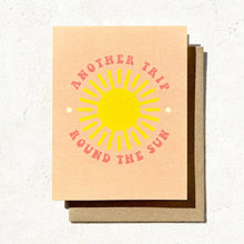 Load image into Gallery viewer, Another Trip Around the Sun Boho Birthday Card with Kraft Envelope
