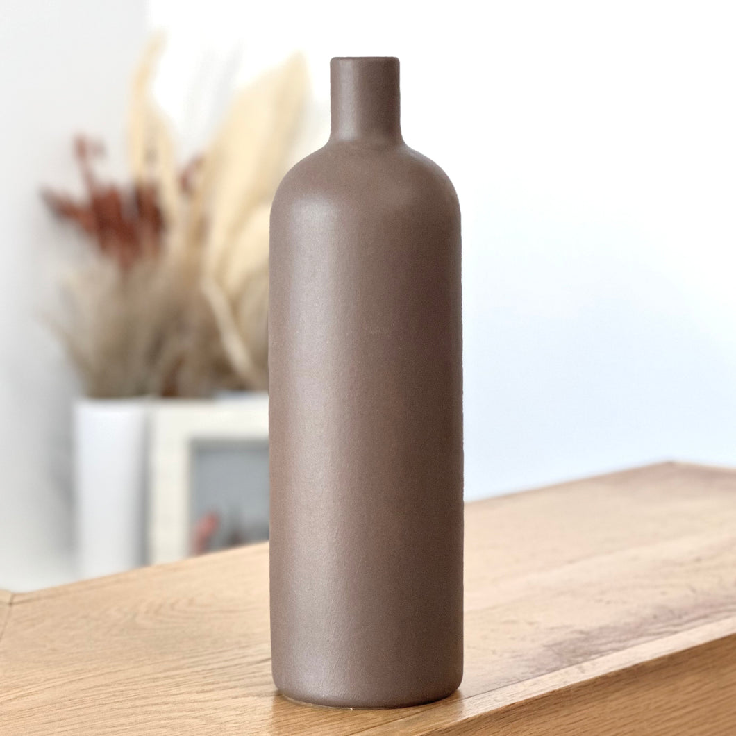 Modern Tall Ceramic Vase | Minimalist Home Decor