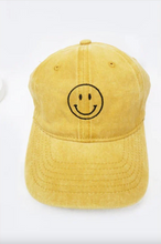 Load image into Gallery viewer, Smiley Face Embroidered Baseball Cap – Adjustable Washed Cotton Hat | Trendy Street Style &amp; Perfect Gift
