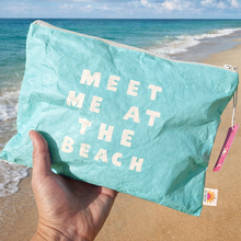 Load image into Gallery viewer, Meet me at the beach | 12" light weight Pouch | Beach bag
