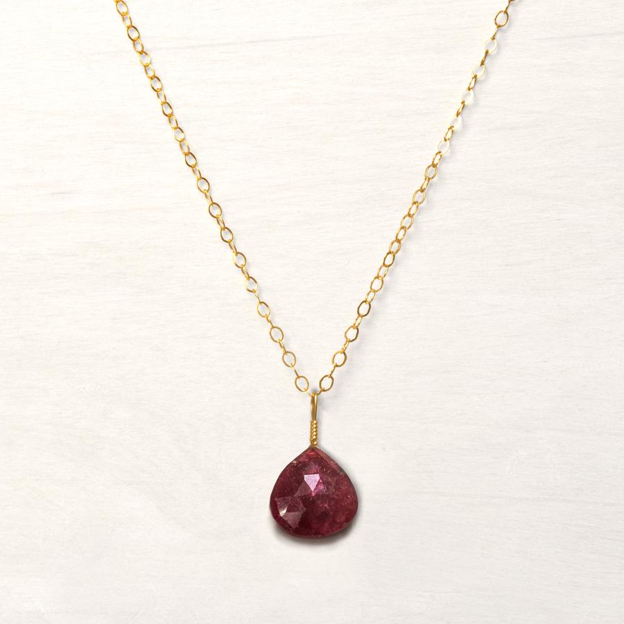 Ruby Simple Necklace
